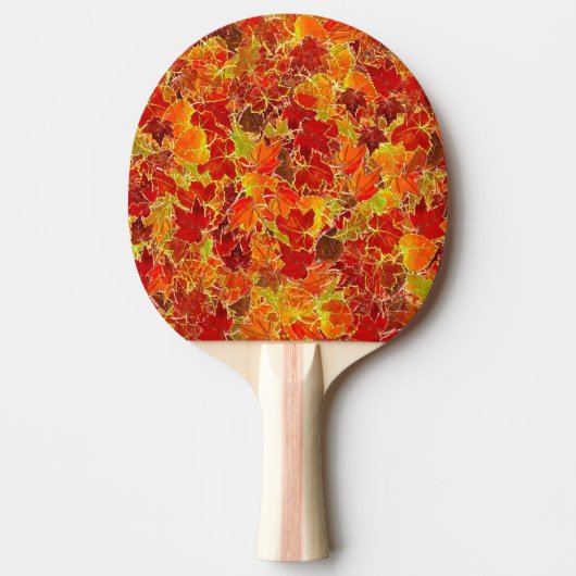 Glittery Fall Maple Blätter Tischtennis Schläger (Vorderseite)