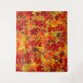 Glittery Fall Maple Blätter Wandteppich (Vorderseite)