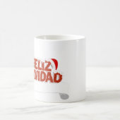Glittery Feliz Navidad mit Weihnachtsbaum Kaffeetasse (Mittel)