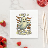 Glittery Ghost "Habe ein wunderschönes Halloween" Serviette (Beispiel)