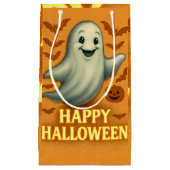 Glittery Ghost Halloween Kleine Geschenktüte (Vorderseite)