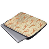 Glittery Giraffe on Gold Foil Laptopschutzhülle (Vorne Knopf)