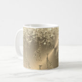 Glittery Giraffen auf Glitzy Gold Kaffeetasse (Vorderseite Links)