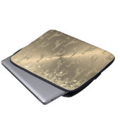 Glittery Giraffen auf Glitzy Gold Laptopschutzhülle (Vorne Knopf)