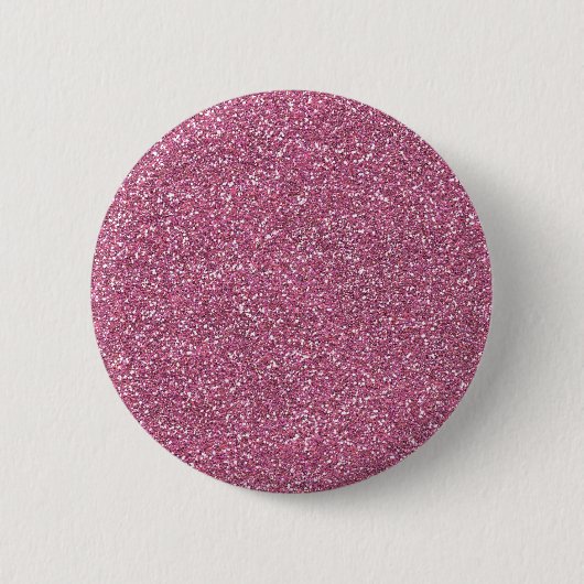 Glittery glänzende rosa Glitzern Button (Vorderseite)