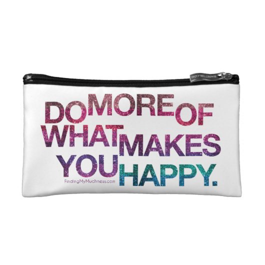 Glittery glückliche Muchness-Tasche Makeup-Tasche (Vorderseite)