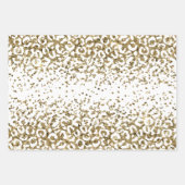 Glittery Gold Confetti Geschenkpapier Set (Vorderseite 2)