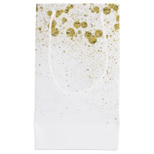 Glittery Gold Confetti Kleine Geschenktüte