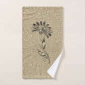 Glittery Gold Elegante Badhandtuch Set (Handtuch)