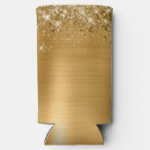 Glittery Gold Foil 21. Geburtstag Selters Dosenkühler (Rückseite)