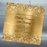 Glittery Gold Foil 30. Geburtstag Magneteinladung<br><div class="desc">Erstellen Sie Ihre eigene 30. Geburtstagsmagnetische Einladung für ihren besonderen Tag. Im Hintergrund befinden sich ein funkelnd vergoldeter Glitzer und ein digitales Kunstwerk im Metallstil mit goldener Folie. Sie können die Stile des Schriftartes anpassen,  um Ihre Geburtstagsparpläne Anzug zu geben.</div>