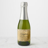 Glittery Gold Foil 40 & Fabulous Schaumweinetikett (Vorderseite)