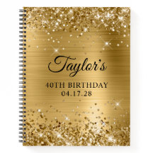 Glittery Gold Foil 40. Geburtstag