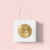 Glittery Gold Foil 50. Geburtstag Runder Aufkleber