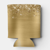 Glittery Gold Foil 75. Geburtstag Dosenkühler (Rückseite)