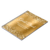 Glittery Gold Foil Baby Showbook Notizblock (Linke Seite)
