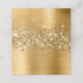 Glittery Gold Foil Blank Platzkarte (Außenseite Aufgefaltet)