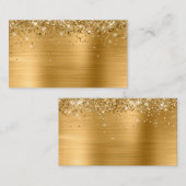 Glittery Gold Foil Blank Platzkarte (Vorne/Hinten)