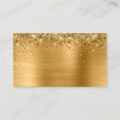 Glittery Gold Foil Blank Platzkarte (Vorderseite)