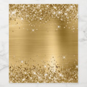 Glittery Gold Foil Blank Weinetikett (Einzelnes Label)