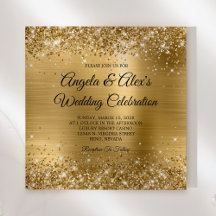 Glittery Gold Foil