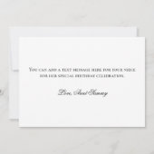 Glittery Gold Foil Extravagant Happy Birthday Karte (Rückseite)