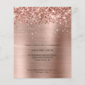 Glittery Gold Foil Foto Abschluss Flyer (Hinten)