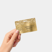 Glittery Gold Foil Logo Ausweis (Handheld)