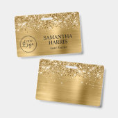 Glittery Gold Foil Logo Ausweis (Front & Back)