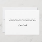 Glittery Gold Foil Modern Happy Birthday Karte (Rückseite)