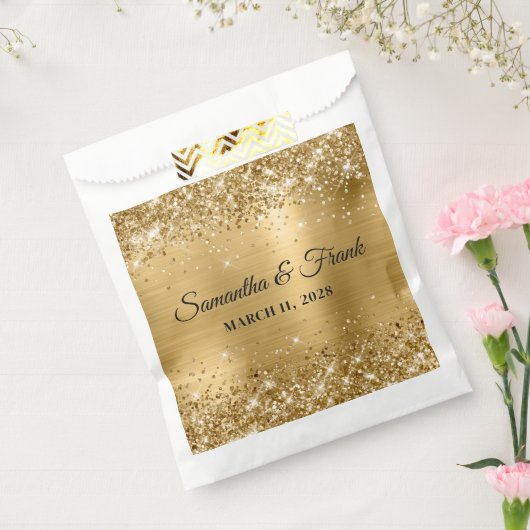Glittery Gold Foil Wedding Geschenktütchen (Versiegelt)