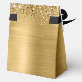 Glittery Gold Glam 16 . Geburtstag Geschenkschachtel (Rückseite)