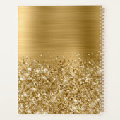 Glittery Gold Glam 2025 Planer (Rückseite)