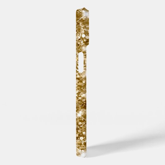 Glittery Gold Glam Girly Swash Signature Case-Mate iPhone Hülle (Rückseite / Rechts)