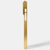 Glittery Gold Glam Moderne Girly Signature Case-Mate iPhone Hülle (Rückseite / Links)