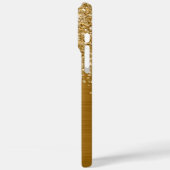 Glittery Gold Glam Moderner Name Case-Mate iPhone Hülle (Rückseite / Links)