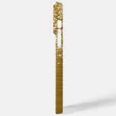 Glittery Gold Glam Name Case-Mate iPhone Hülle (Rückseite / Links)