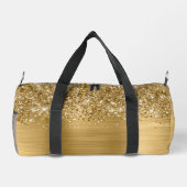 Glittery Gold Glam Name Duffle Bag (Rückseite)