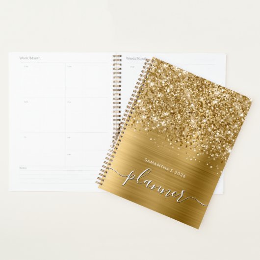 Glittery Gold Glam Planer (Anzeige)