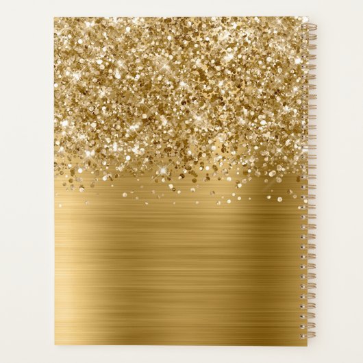 Glittery Gold Glam Planer (Rückseite)