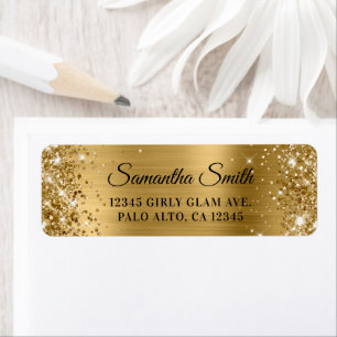 Glittery Gold Glitzer and Foil Glam