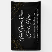 Glittery Gold Light Strings Ihren eigenen Text hin Banner (Vertikal)