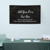 Glittery Gold Light Strings Ihren eigenen Text hin Banner (Messeveranstaltung)