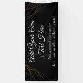 Glittery Gold Light Strings Ihren eigenen Text hin Banner (Vertikal)