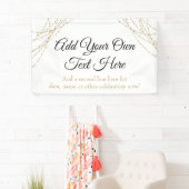 Glittery Gold Light Strings Ihren eigenen Text hin Banner (Insitu)