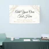 Glittery Gold Light Strings Ihren eigenen Text hin Banner (Messeveranstaltung)