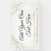 Glittery Gold Light Strings Ihren eigenen Text hin Banner (Vertikal)