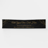 Glittery Gold Light Strings Ihren eigenen Text hin Banner (Horizontal)