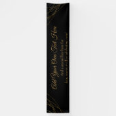Glittery Gold Light Strings Ihren eigenen Text hin Banner (Vertikal)