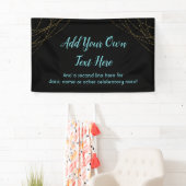 Glittery Gold Light Strings Ihren eigenen Text hin Banner (Insitu)